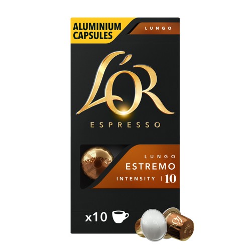 L'Or Lungo Estremo kaffekapslar, 10 st