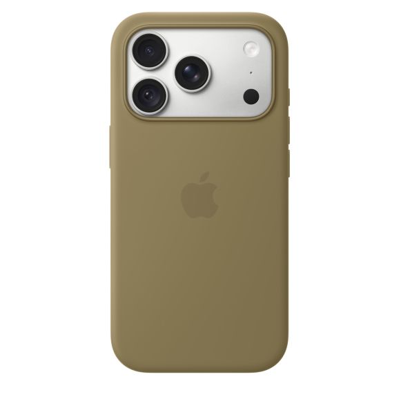 Apple iPhone 18 Pro Silicone Skal MagSafe, oliv, bild 2