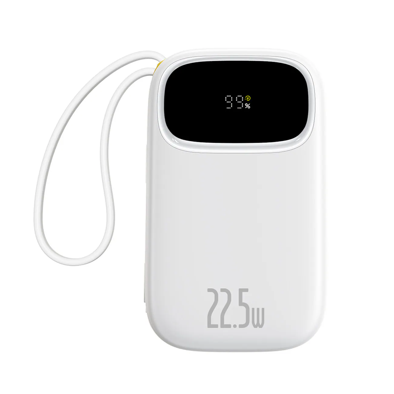 Baseus EnerFill FC31 20000mAh 22.5W Powerbank, digital display, 2 kablar (USB-C + Lightning) - Vit, bild 3