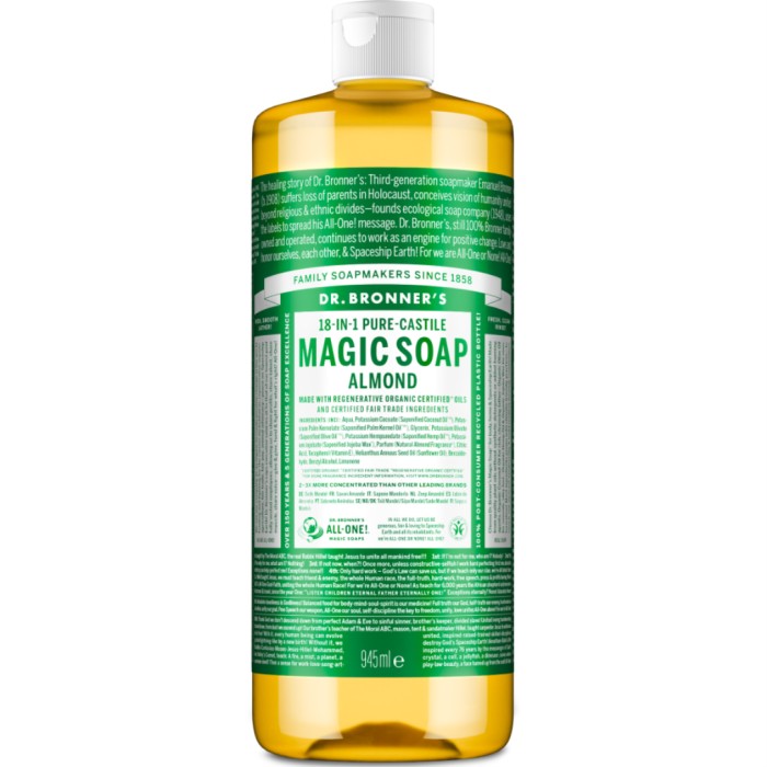 Dr. Bronner's Pure Castile Liquid Soap Almond 945 ml