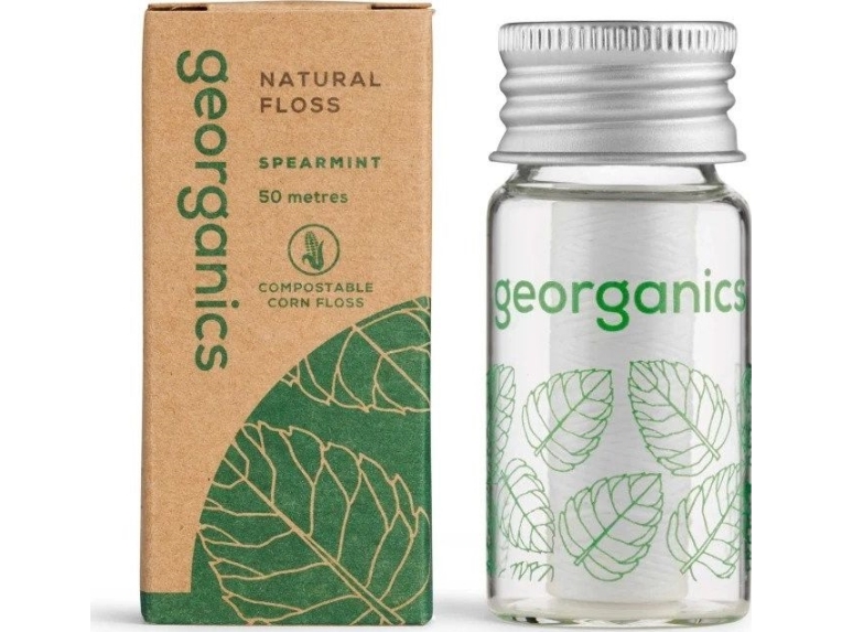 Georganics naturlig tandtråd med spearmint 50 m