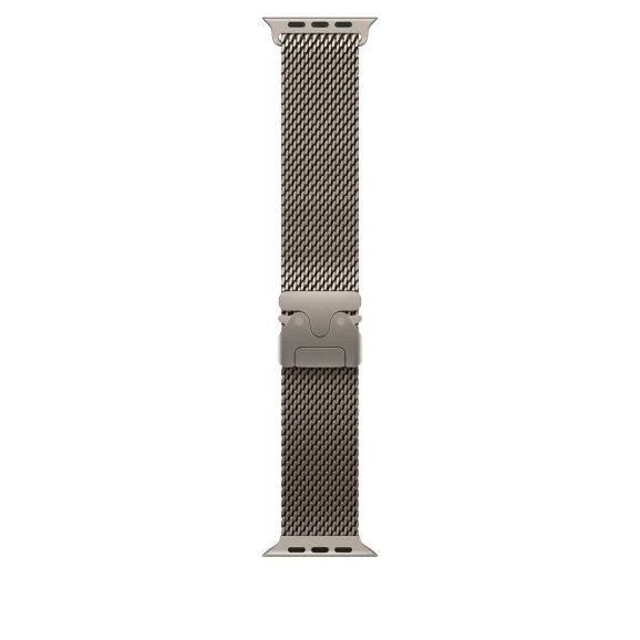 Apple Watch 49 mm Milanesisk loop M, naturligt titan