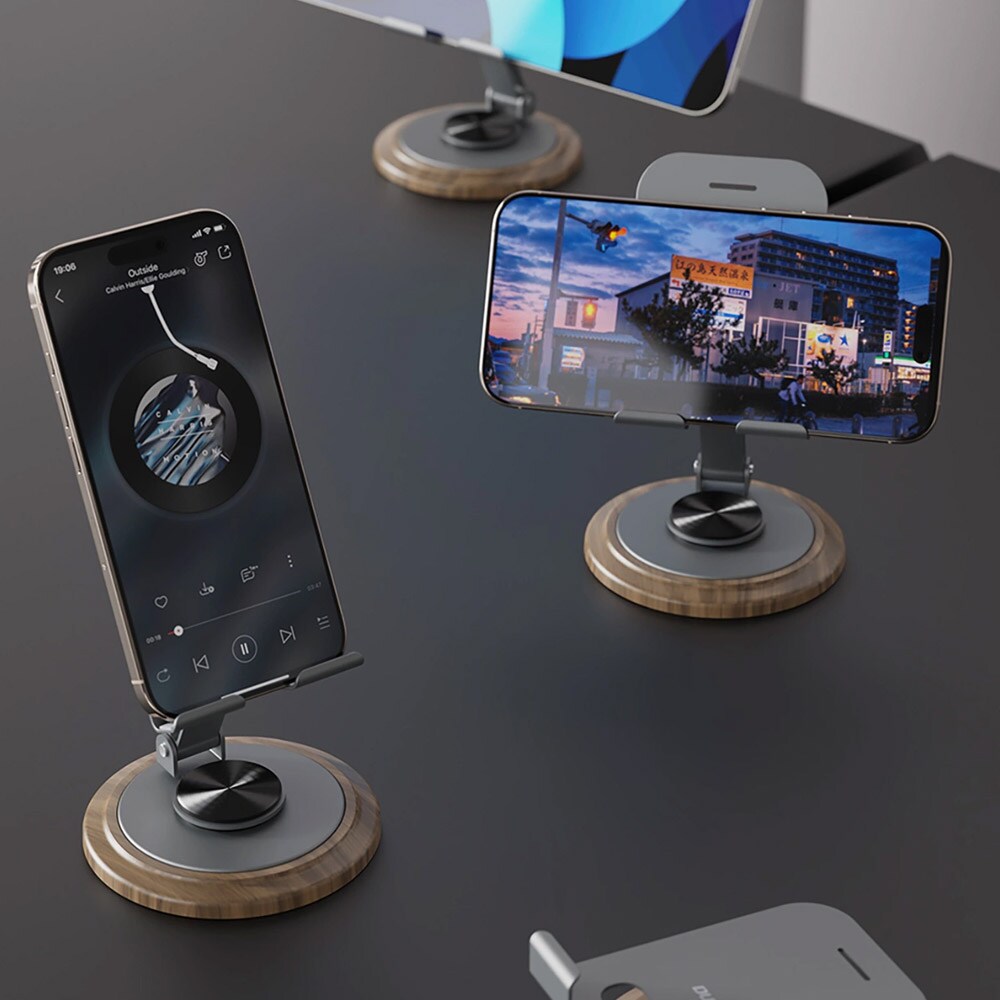 Dudao bordsställ för smartphone, 360° rotation, justerbar vinkel - Grå, bild 5