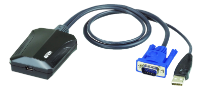 Aten Laptop USB Console Adapter, bärbar USB-konsol för snabbåtkomst till servrar, VGA