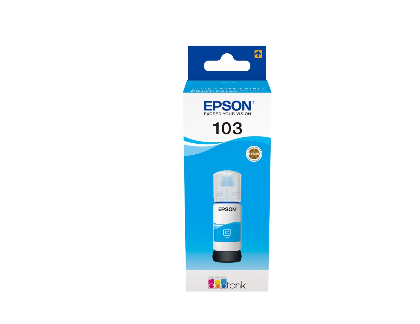 Epson EcoTank 103 Cyan, flaska 65ml, 7500 sidor, bild 3
