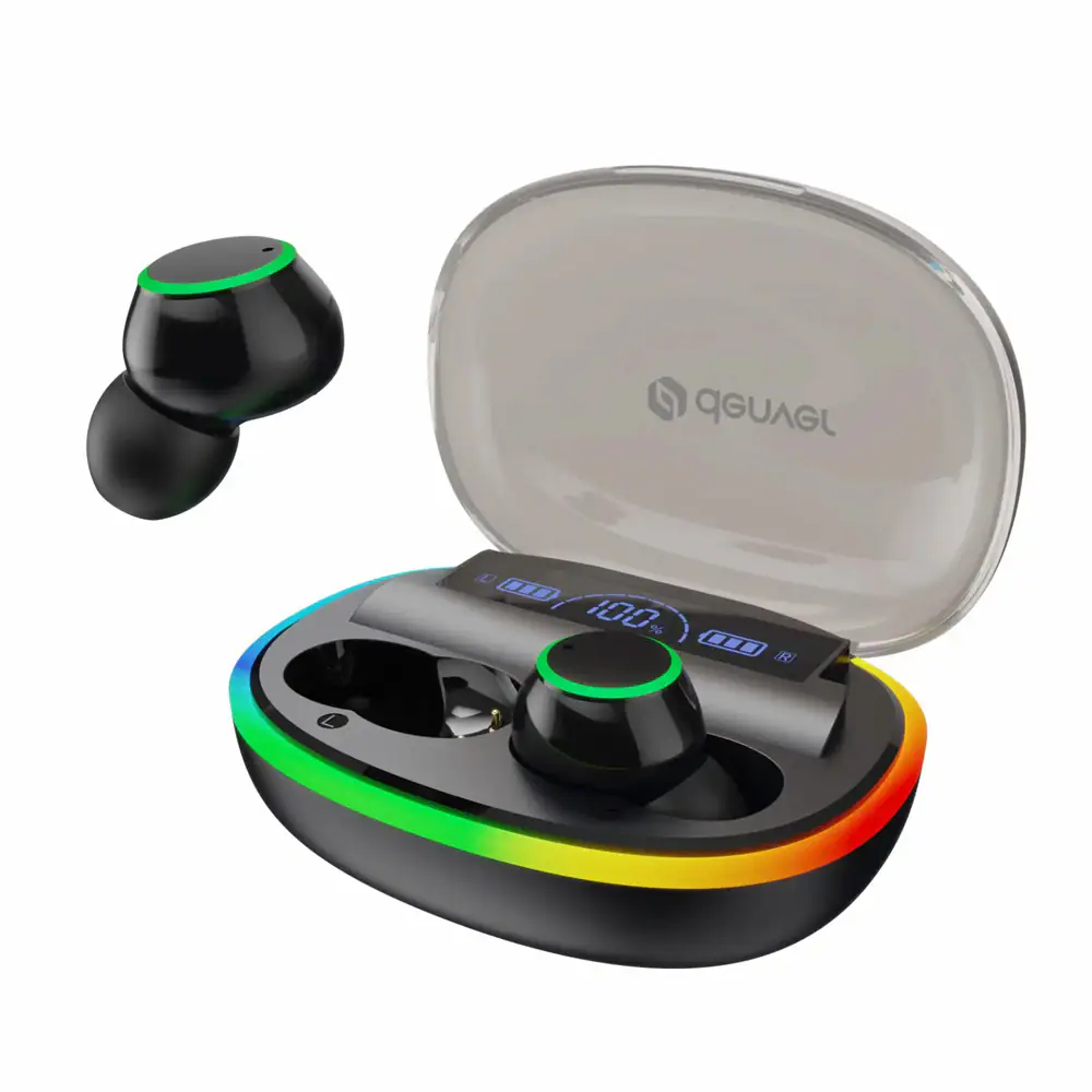 DENVER TWE-55B - True wireless-hörlurar med mikrofon - inuti örat - Bluetooth - svart