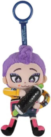 Jazwares KPop Demon Hunters Premium Clip-On Hanger Plush - Rumi 12cm