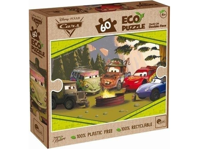 Lisciani LISCIANI DISNEY PUZZLE ECO TWO-SIDED CARS 60 EL.
