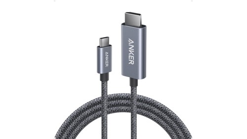 Anker – Nano USB-C till HDMI-kabel (1,8 m, 4K, flätad) – svart, bild 3