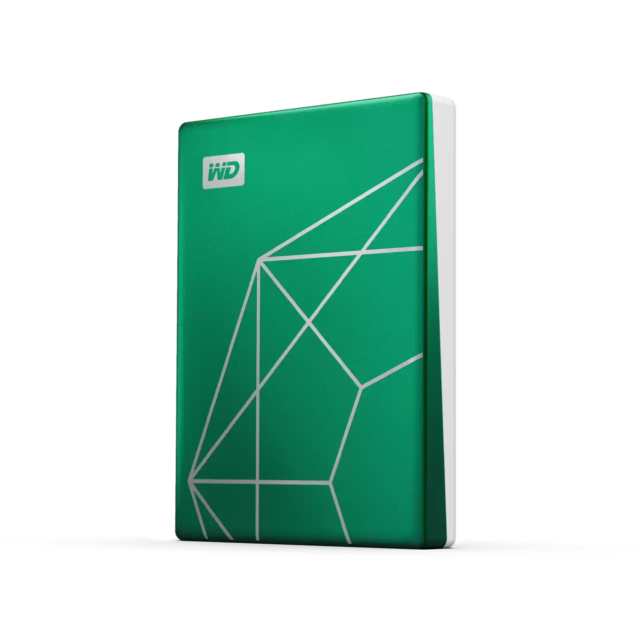 2 TB WD My Passport Ultra 20th Emerelad Anniversary Edition, 2.5", USB-C 3.2 Gen1, inkl. adapter till USB-A - Smaragdgrön, bild 3