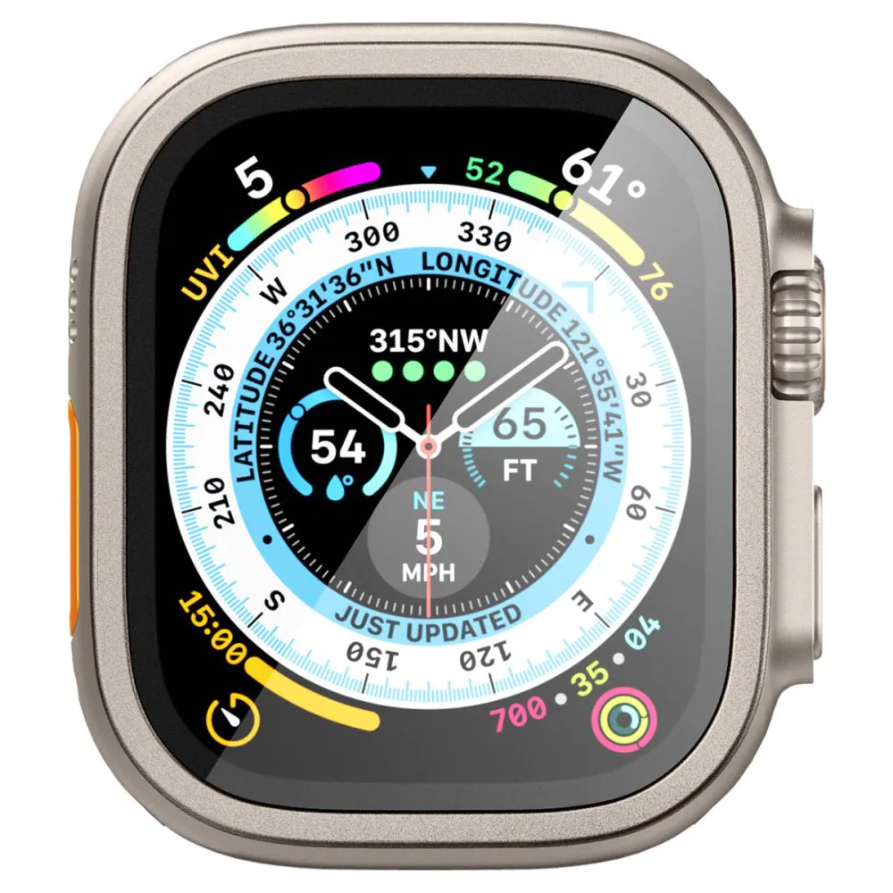 Spigen Glas.tR Slim Pro härdat glas för Apple Watch Ultra (49mm) - Beige, bild 3