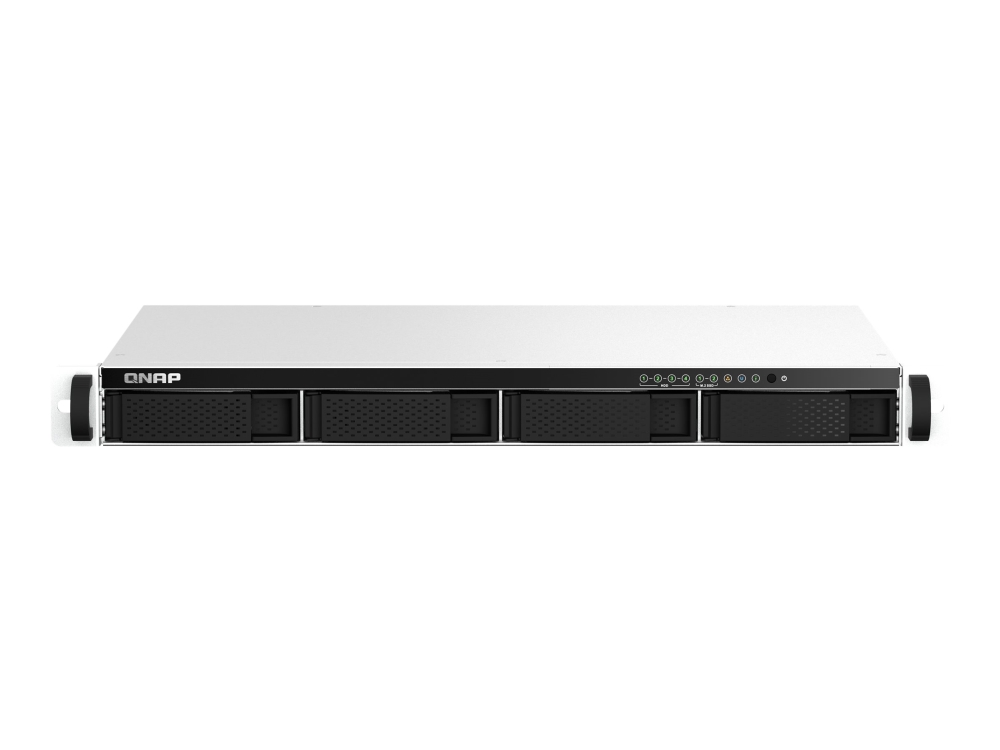 QNAP TS-464eU - NAS-server - 4 fack - kan monteras i rack - SATA 6Gb/s - RAID 0, 1, 5, 6, 10, JBOD - RAM 8 GB - 2.5 Gigabit Ethernet - iSCSI support - 1U