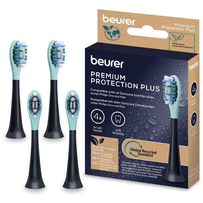 Beurer SC 30&50 Premium Protection Plus Brush Heads 4-pack