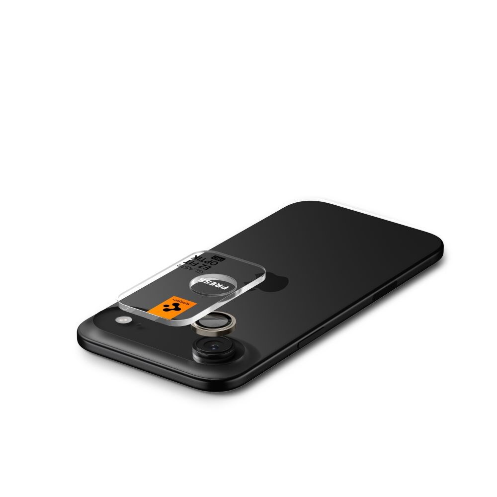 Spigen Optik Pro GLAS.TR "EZ FIT" kameraskydd 2-pack för iPhone Air - Guld, bild 5