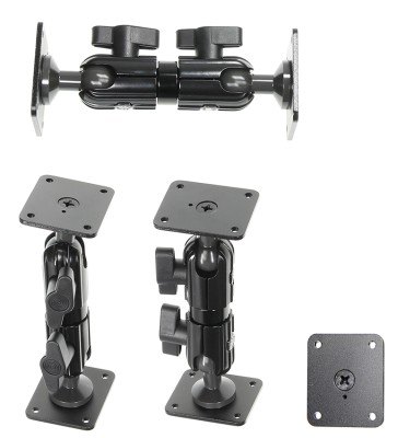 Brodit Standard Duty Pedestal Mount 5-tum, with ball head and wingnut, AMPS-holes, bild 3