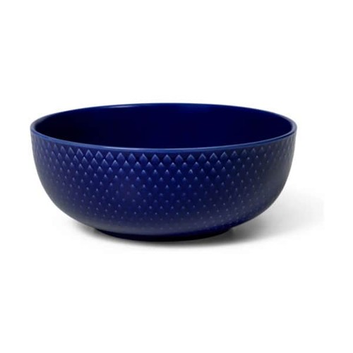 Lyngby Porcelæn - Rhombe Color Skål - Ø15.5 cm - Mörk Blå