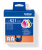 Brother LC521 Value Pack, 4 st patroner (svart+cyan+magenta+gul), 4x500 sidor, bild 2