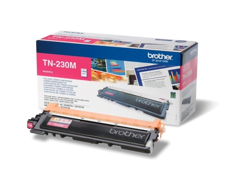Brother TN230M, 1400 sidor, Magenta