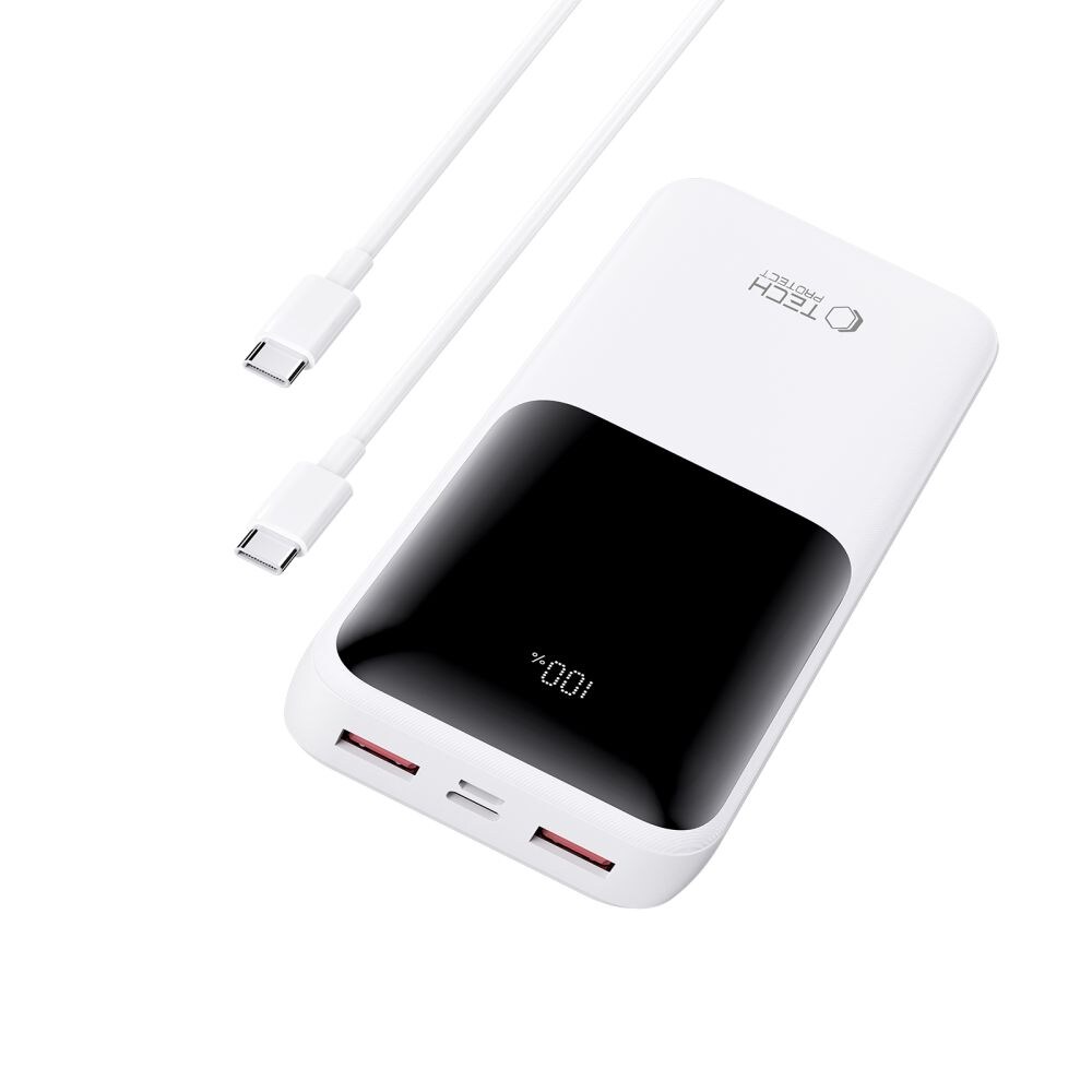 Powerbank Tech-Protect PB02 20000mAh 22,5W - vit, bild 4