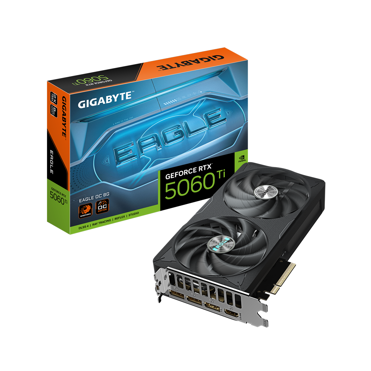Gigabyte GeForce RTX 5060Ti EAGLE OC 8GB grafikkort (svart)