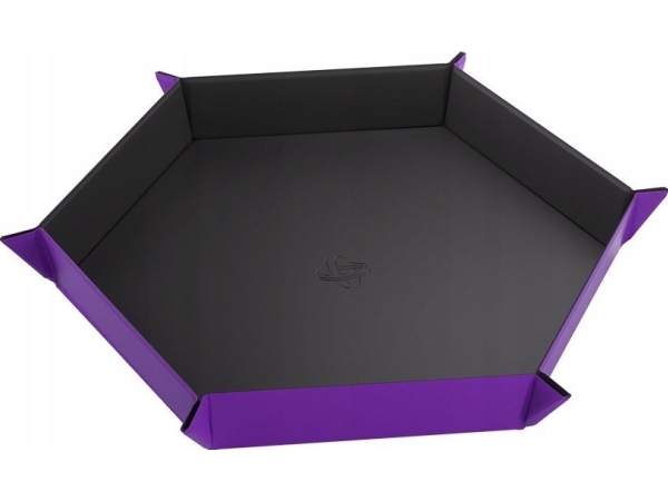 Gamegenic Magnetic Dice Tray - Hexagonal - Black/Purple