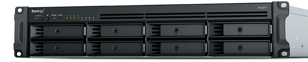 Synology RackStation RS1221+, 8-bay NAS, 2U, AMD Ryzen V1500B Quad Core, 4 GB RAM, 4xGigaLAN, inkl. 4x4TB HAT3300 HDD, bild 2