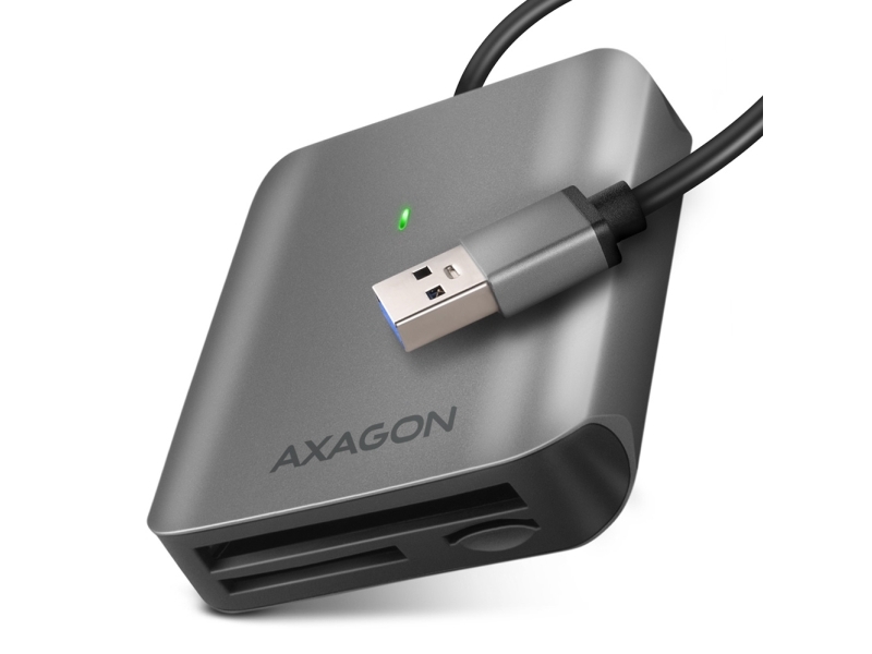 Axagon AXAGON CRE-S3, USB-A 3.2 Gen 1 - SUPERSPEED kortläsare, 3 kortplatser och stöd för SD/microSD/CF, UHS-II