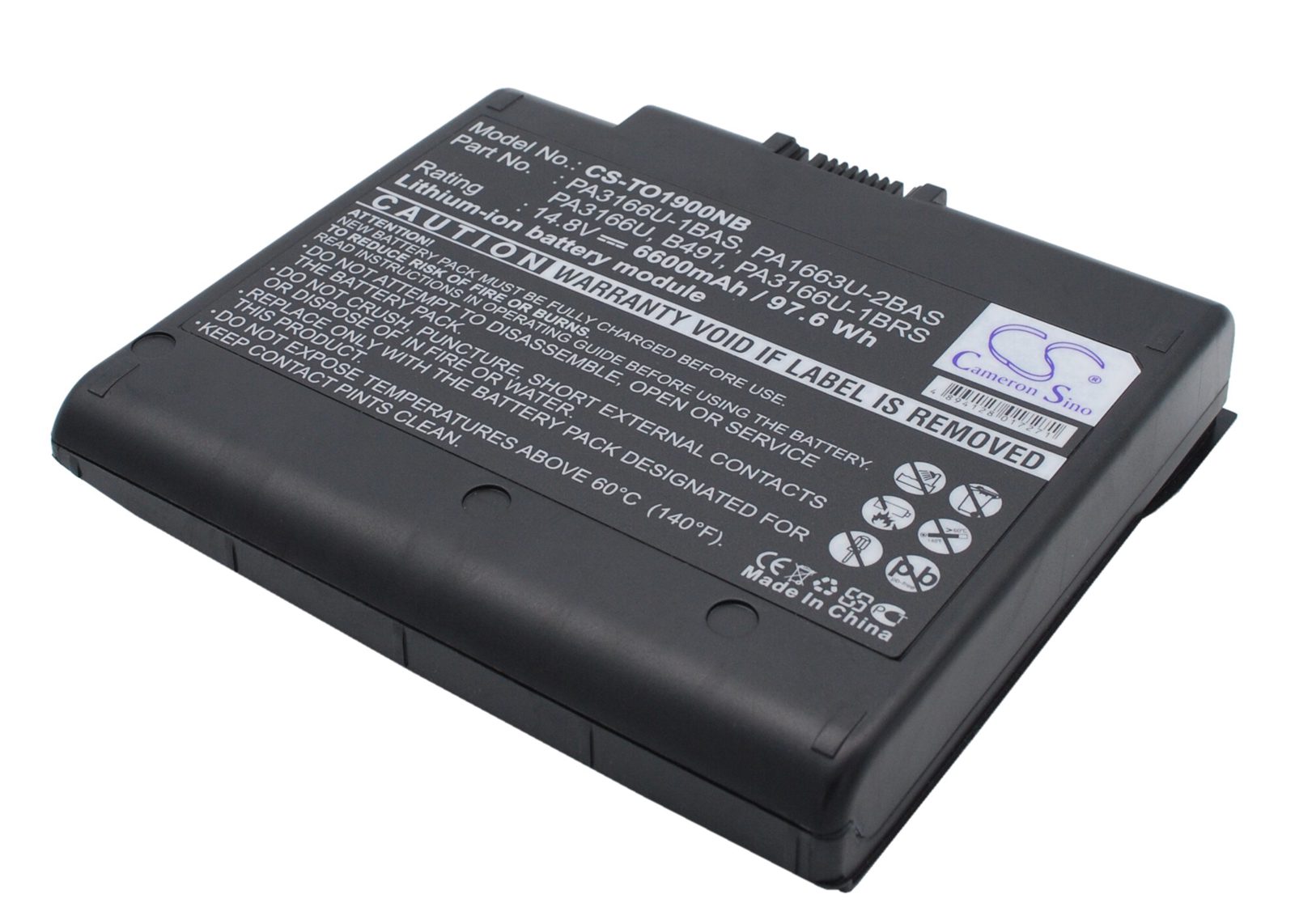 Batteri till Bärbar dator, laptop för Toshiba Satellite 1900, Satellite 1905 m.fl., bild 2