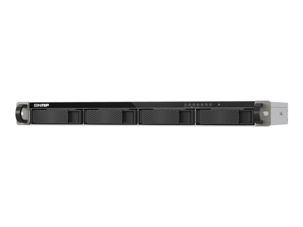 QNAP TS-432XeU-4G NAS med 4 fack, 4 GB DDR4, 10 GbE, 2,5 GbE, 1U