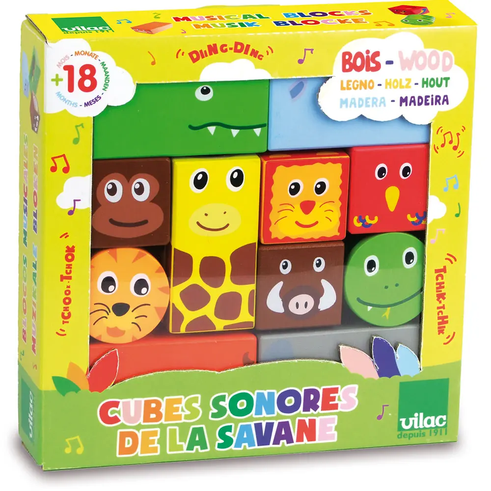 Vilac - Musical Blocks - Savanna (2101)