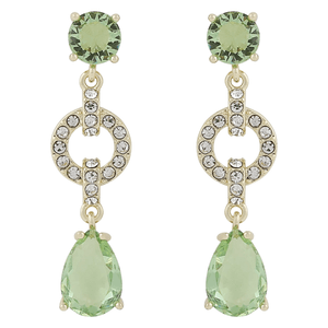 Snö Of Sweden Callie Crystal Ear Gold Light Green Onesize
