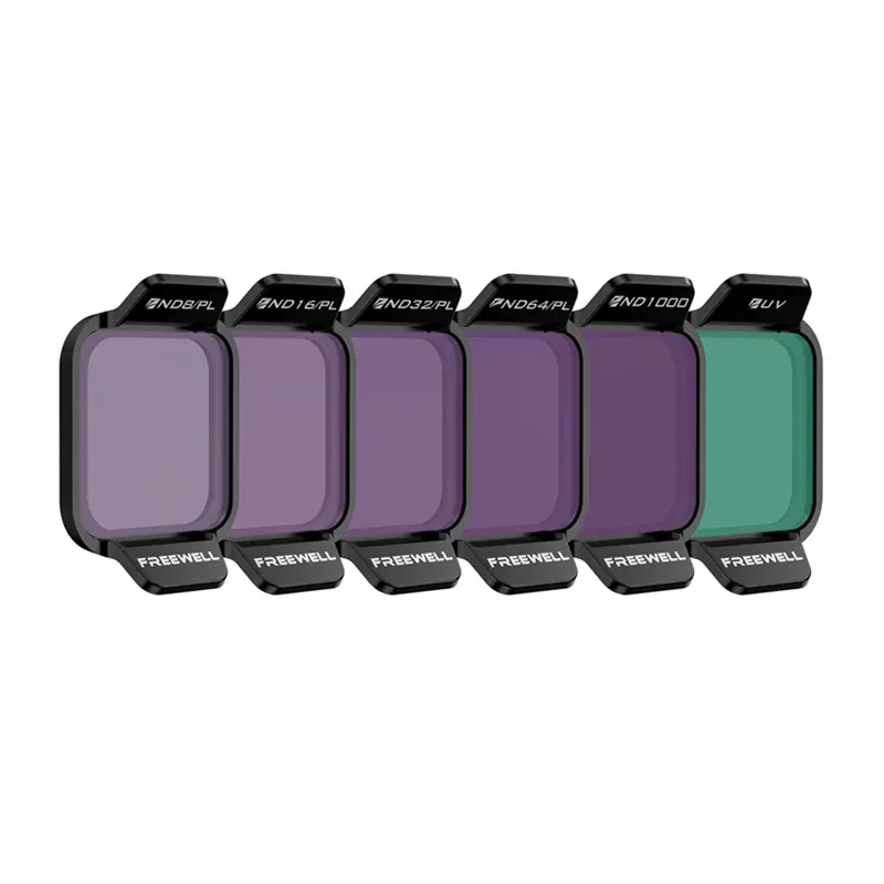 Set med 6 Freewell Bright Day-filter till DJI Flip