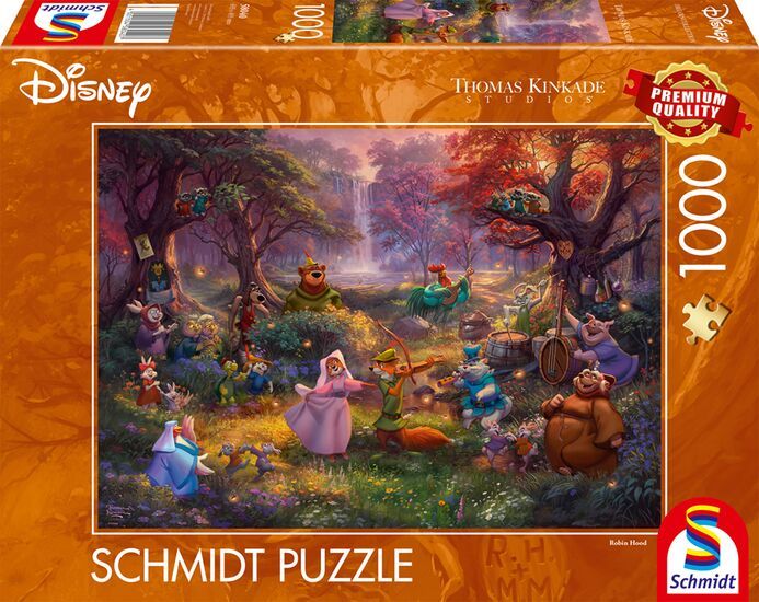 Schmidt Spiele 58040 pussel med 1000 bitar: Thomas Kinkade, Disney, Robin Hood