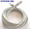 Skärmat patch kablage Cat.5e, RJ45, 3 meter