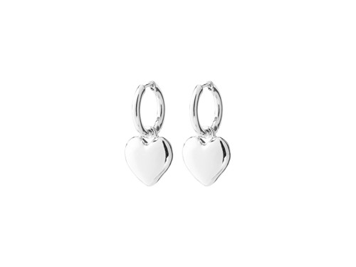 PILGRIM - ARIEN Heart Earrings - Silver-Plated - 34 mm, bild 2