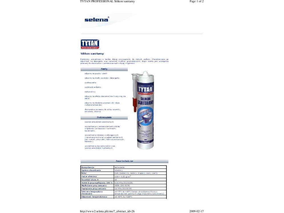 Tytan Sanitär Silikon 280ML GRÅ