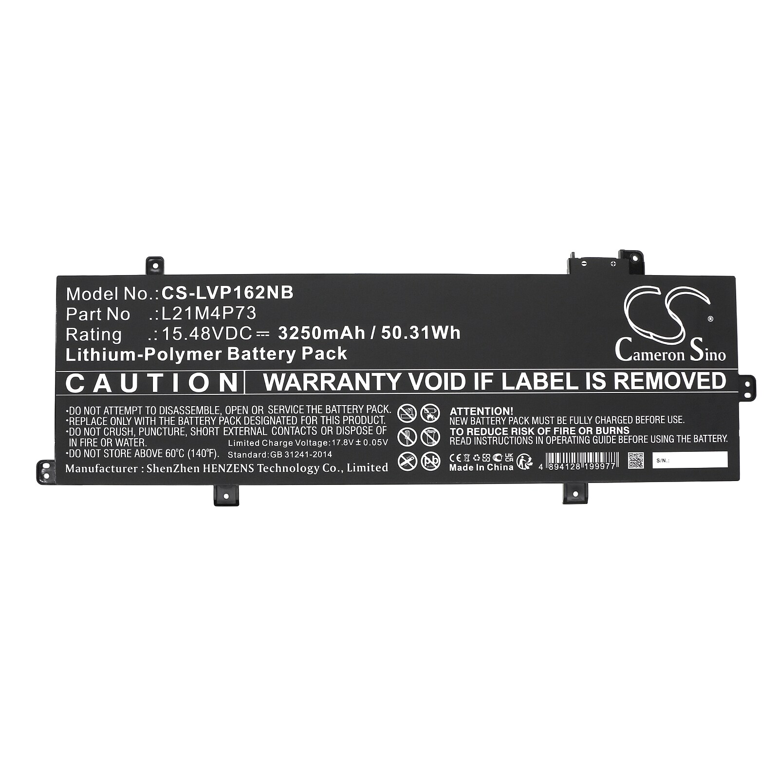 Batteri till Notebook, Bärbar dator för Lenovo ThinkPad P16s Gen 1(Intel)21BT008CRA m.fl., bild 3