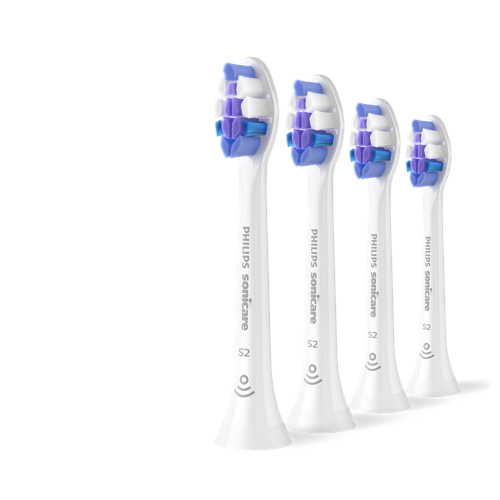 Philips HX6054/87 Sensitive borsthuvuden, vit, 4-pack, bild 2