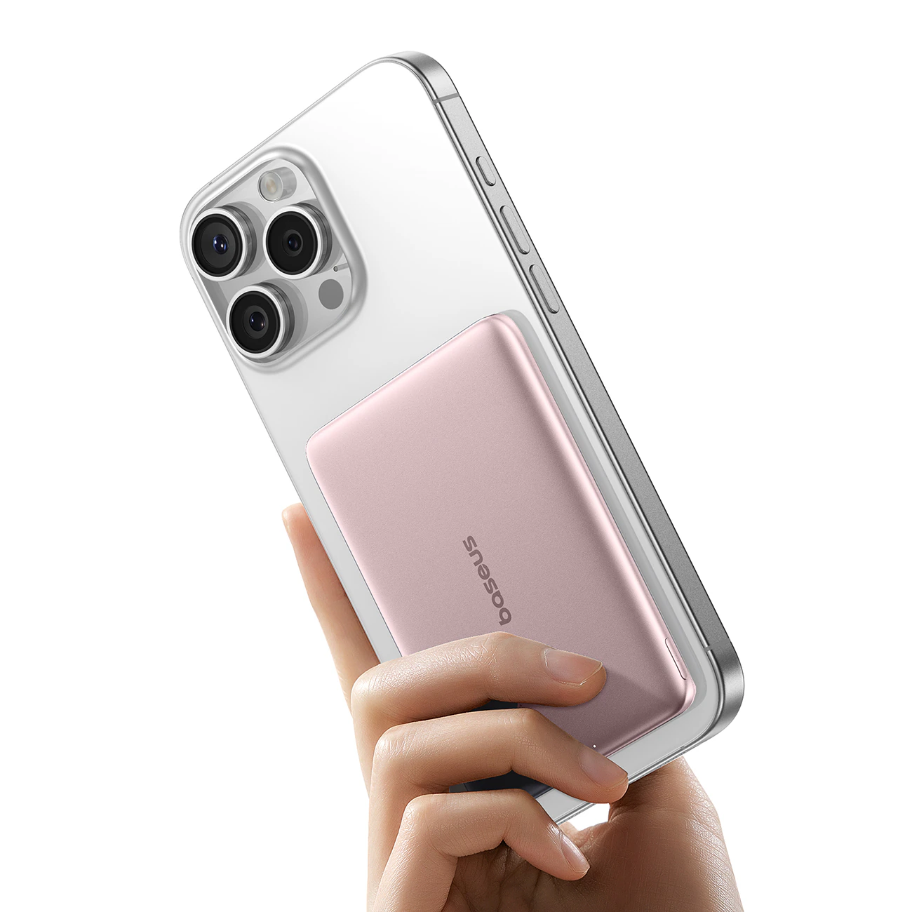 Baseus PicoGo AM41 Magnetisk Powerbank i Kortformat 20W 5000mAh OS - Rosa, bild 3