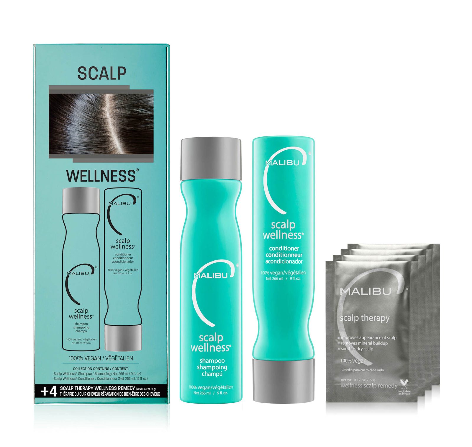 Malibu C Scalp therapy collection kit 532 ml