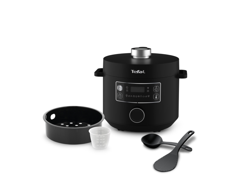 Tefal Turbo Cuisine CY754830, 5 L, 1000 W, 12 t, Kina, Sort, Polypropylen (PP)