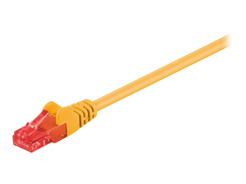 goobay - Patch-kabel - RJ-45 (hane) till RJ-45 (hane) - 2 m - UTP - CAT 6 - rund - gul