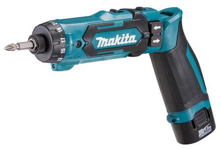 Makita 7,2V knäckskruvdragare DF012DSJ 2x1,5Ah