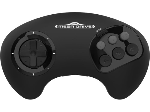 Retro-Bit Sega Mega Drive BIG6 2.4 GHz Wireless Arcade Pad Svart, bild 3