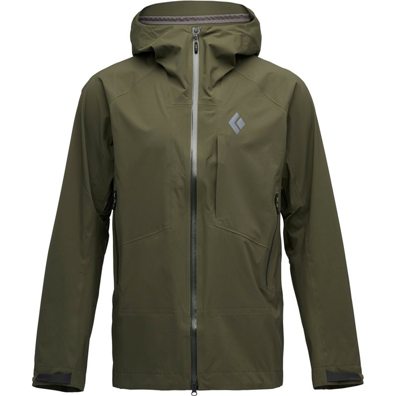 Black Diamond M Highline Stretch Shell Dark Moss - M