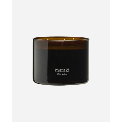 Meraki - Scented Candle - Silent Amber - 340 g - Brown