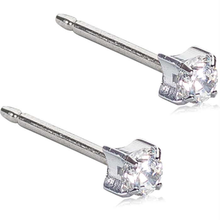 Blomdahl ST Tiffany 3 mm CZ White