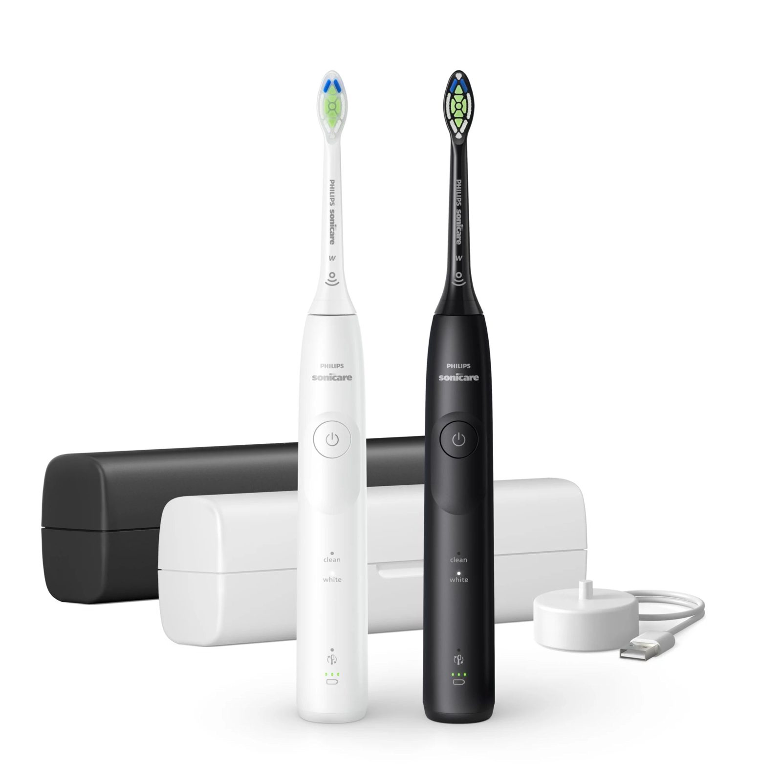 Philips HX7119 Sonicare Series 5500 eltandborsteset – svart och vit