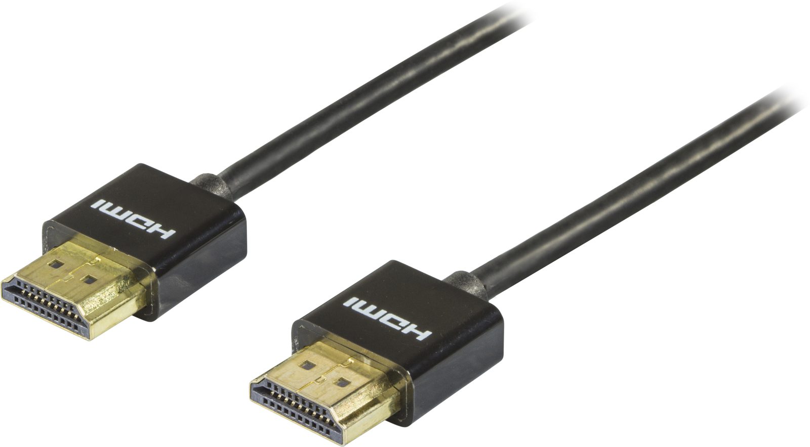Deltaco tunn HDMI-kabel – 0,5 m, svart, bild 3