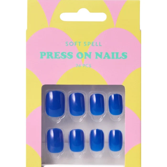Soft Spell Press On Royal Blue 24pcs